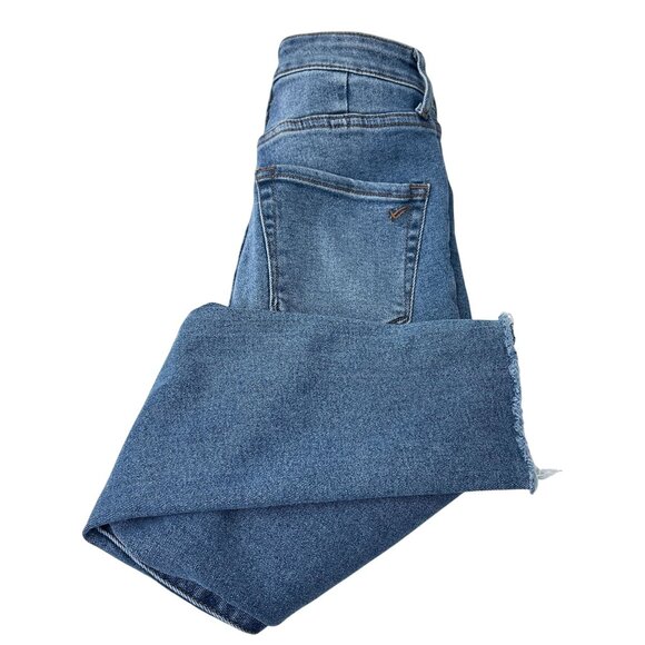 William Rast Super High Waist Ankle Skinny Jeans Raw Hem Denim Women's Junior 27 - Picture 9 of 13